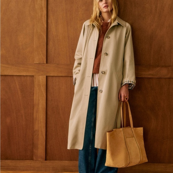 Sezane Clyde Trench Light Beige - Picture 2 of 3